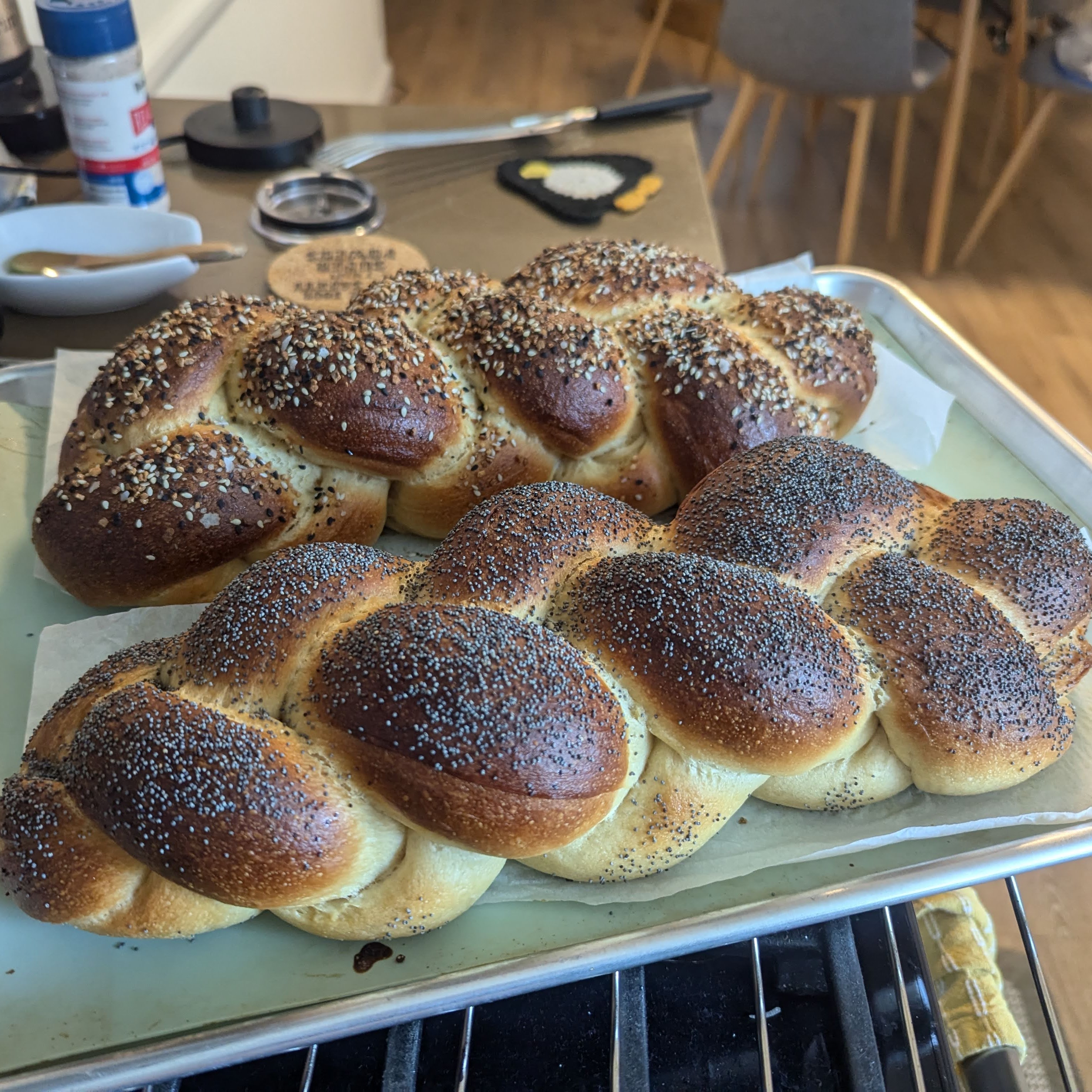 Two challah loaves